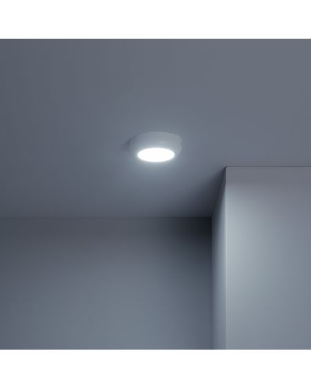 Plafonnier LED Rond Métal Design White 6W Ø125 mm