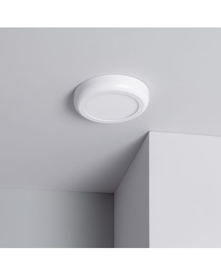 Plafonnier LED Rond 12W Métal Design White Ø180mm
