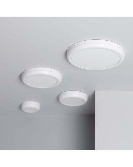 Plafonnier LED Rond 12W Métal Design White Ø180mm