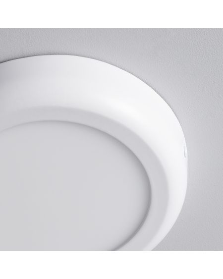 Plafonnier LED Rond 12W Métal Design White Ø180mm