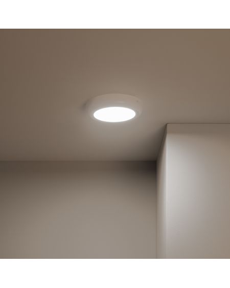 Plafonnier LED Rond 12W Métal Design White Ø180mm