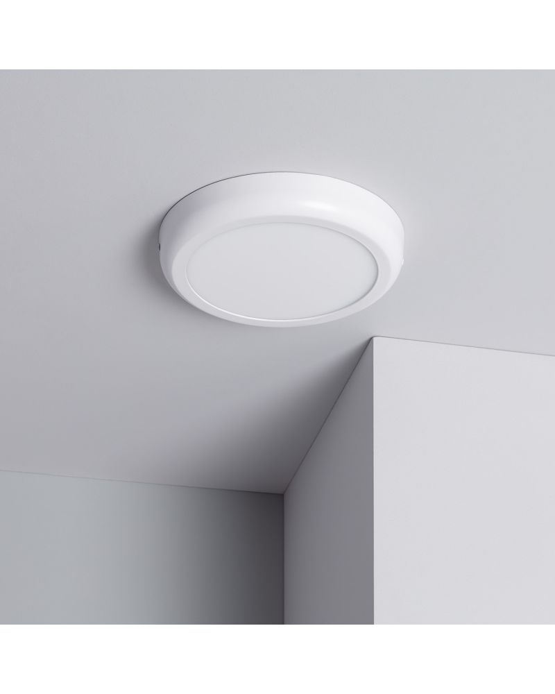 Plafonnier LED Rond 18W Métal Design White Ø225 mm
