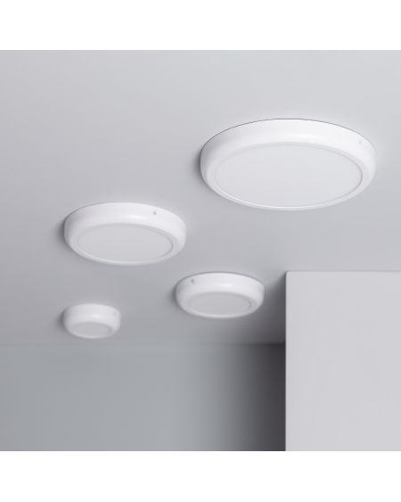 Plafonnier LED Rond 18W Métal Design White Ø225 mm