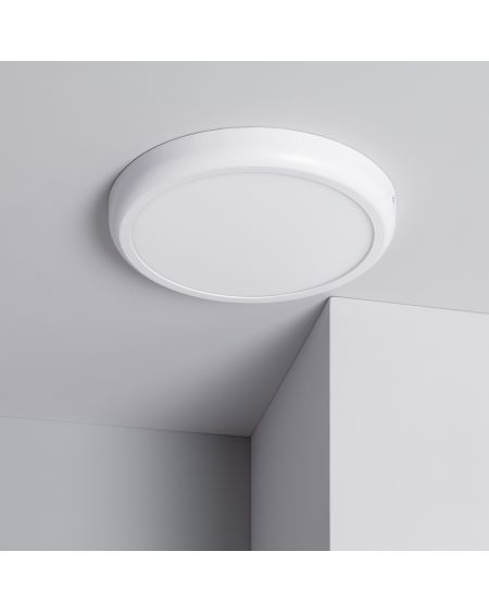 Plafonnier LED Rond Métal 24W Design White Ø300mm