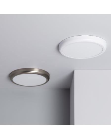 Plafonnier LED Rond Métal 24W Design White Ø300mm