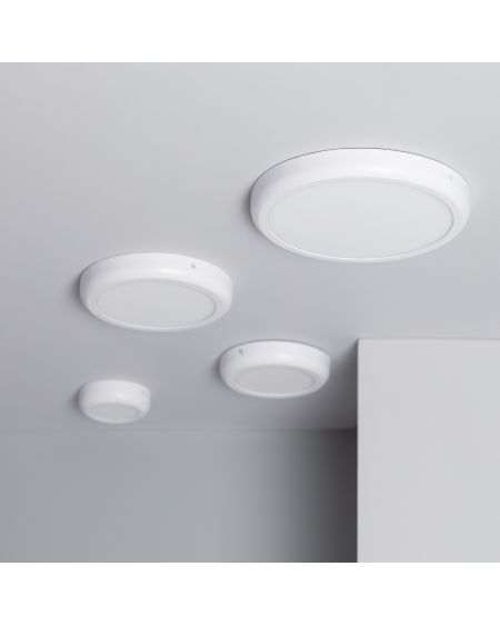 Plafonnier LED Rond Métal 24W Design White Ø300mm