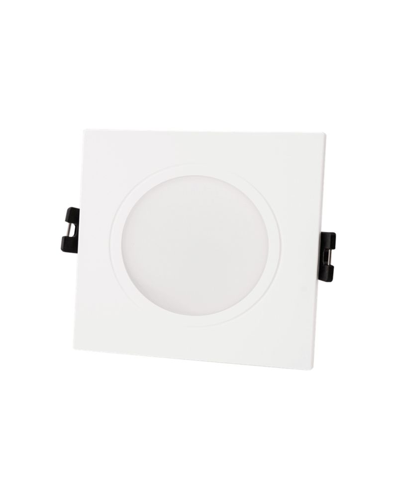 Collerette Downlight Carré IP65 pour Ampoule LED GU10 / GU5.3 Coupe Ø75 mm Maxis