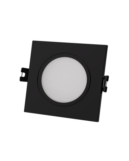 Collerette Downlight Carré IP65 pour Ampoule LED GU10 / GU5.3 Coupe Ø75 mm Maxis