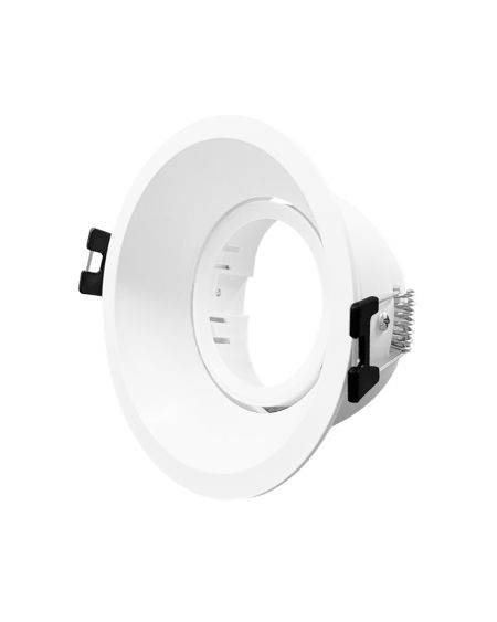 Collerette Downlight Conique Orientable pour Ampoule LED GU10 / GU5.3 Coupe Ø85 mm Suefix