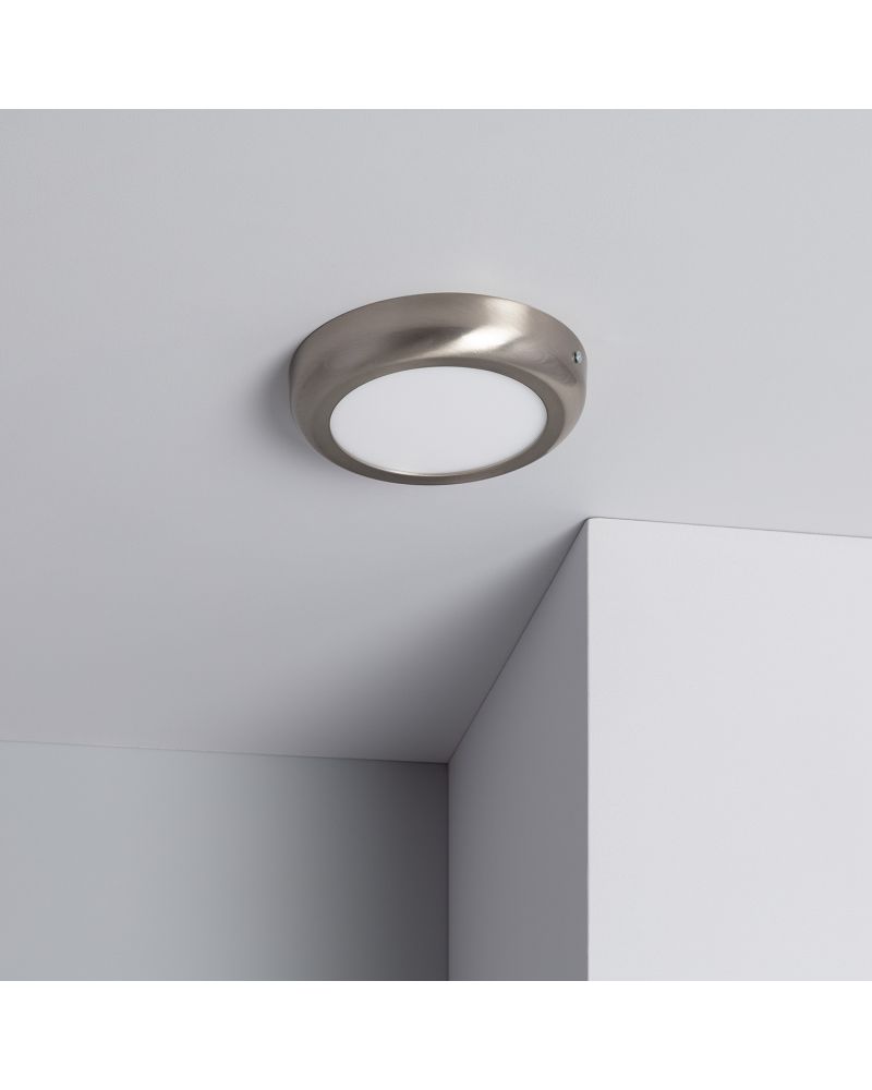 Plafonnier LED Rond 12W Métal Design Silver Ø175 mm Plafonnier LED Rond 12W Métal Design Silver Ø175 mm
