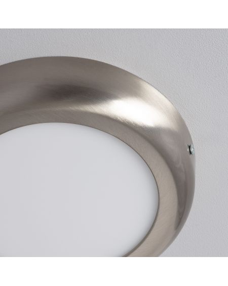 Plafonnier LED Rond 12W Métal Design Silver Ø175 mm