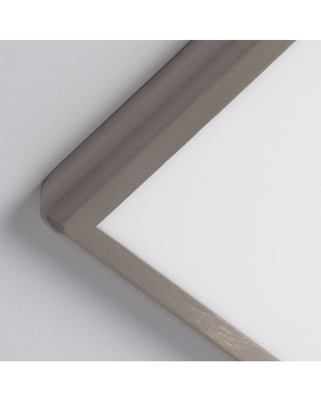 Plafonnier LED Carré Design 18W Métal 225x225 mm Silver