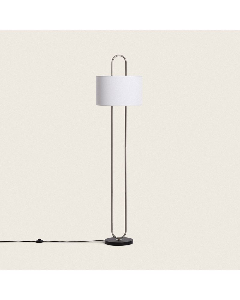Lampadaire Métal et Tissu Duque
