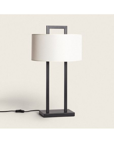Lampe à Poser Métal et Tissu Tianna