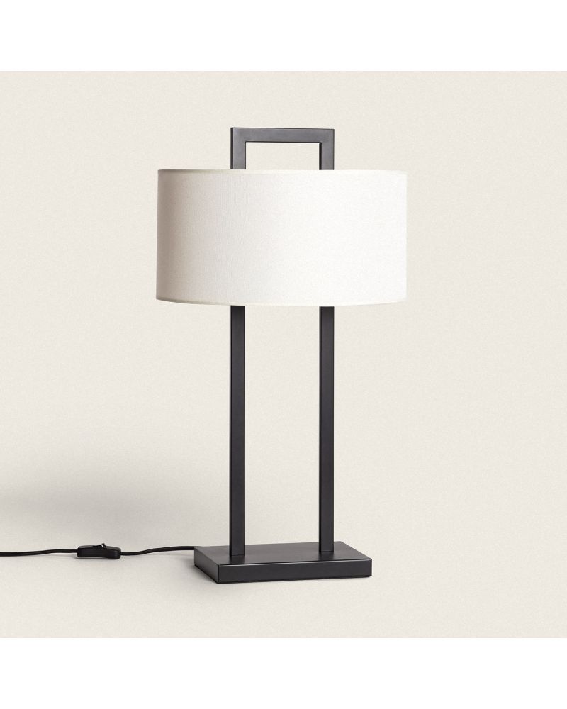 Lampe à Poser Métal et Tissu Tianna Lampe à Poser Métal et Tissu Tianna