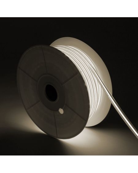 Bobine de Ruban LED Dimmable Auto-redressement 220V AC COB Silicone FLEX 50m 560 LED/m 1250 lm/m Largeur 10mm 50m IP65 Coupe tou