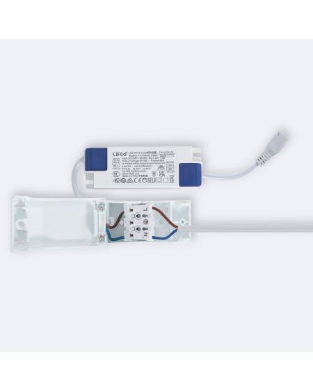 Panneau LED 60x60 cm 40W 4000lm Microprismatique (UGR17) avec Boîtier de Connections et Câble de Sécurité
