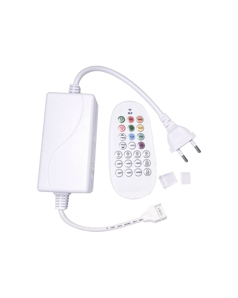 Contrôleur pour Ruban LED RGB 220V AC SMD Silicone FLEX avec Télécommande RF
