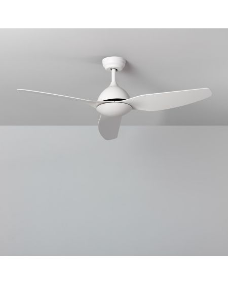 Ventilateur de Plafond Silencieux Woolworth Blanc 127cm Moteur DC