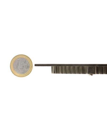 Dalle LED Carrée Extra-Plate 18W Argentée Coupe 205x205mm