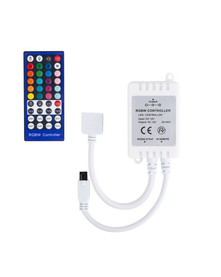 Contrôleur Variateur Ruban LED 12V DC RGBW avec Télécommande IR