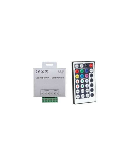 Contrôleur Variateur Ruban LED 12/24V DC RGB avec Télécommande RF High Power