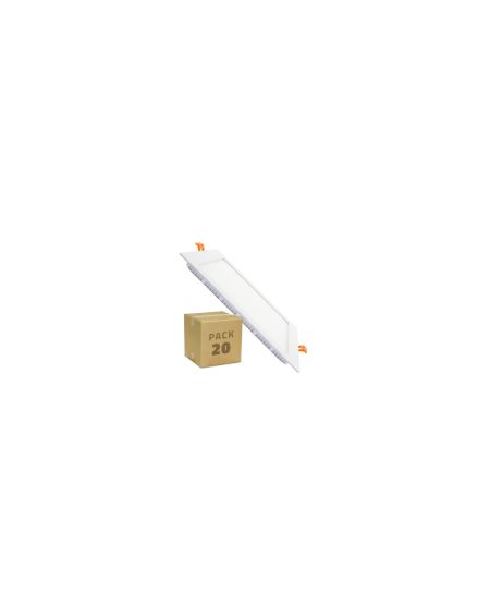 PACK Dalle LED Carrée Extra Plate 18W (20 Un)