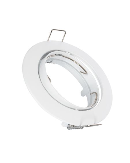 Collerette Downlight Ronde Orientable pour Ampoule GU10/GU5.3 Coupe Ø 72mm