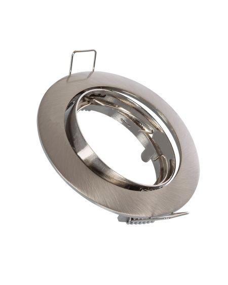 Collerette Downlight Ronde Orientable pour Ampoule GU10/GU5.3 Coupe Ø 72mm