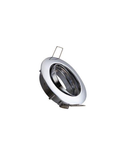 Collerette Downlight Ronde Orientable pour Ampoule GU10/GU5.3 Coupe Ø 72mm
