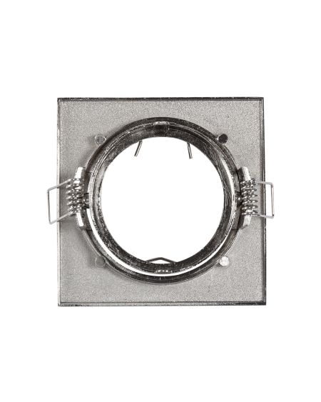 Collerette Downlight Carrée Orientable pour Ampoule GU10/GU5.3 Coupe Ø 72mm