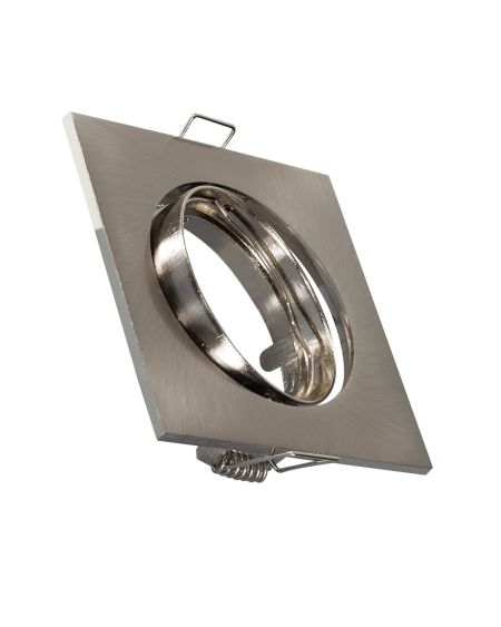 Collerette Downlight Carrée Orientable pour Ampoule GU10/GU5.3 Coupe Ø 72mm