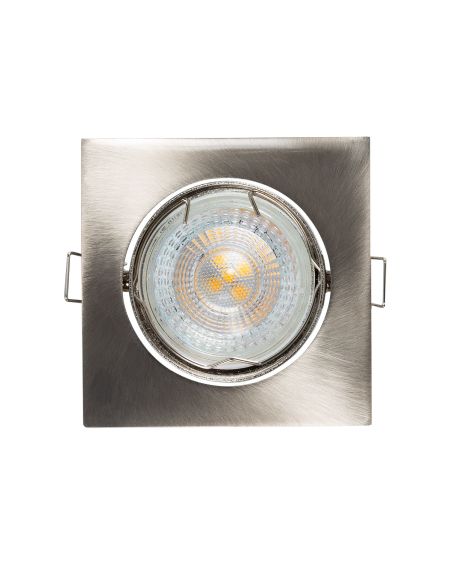 Collerette Downlight Carrée Orientable pour Ampoule GU10/GU5.3 Coupe Ø 72mm