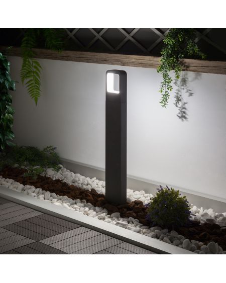 Balise LED Extérieure 6W sur Pied 80cm en Saillie Emerita
