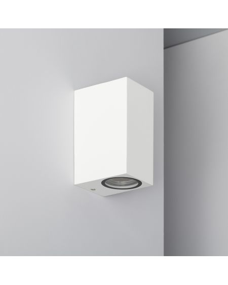 Applique Murale Extérieure Aluminium Miseno Blanche Éclairage Double Face