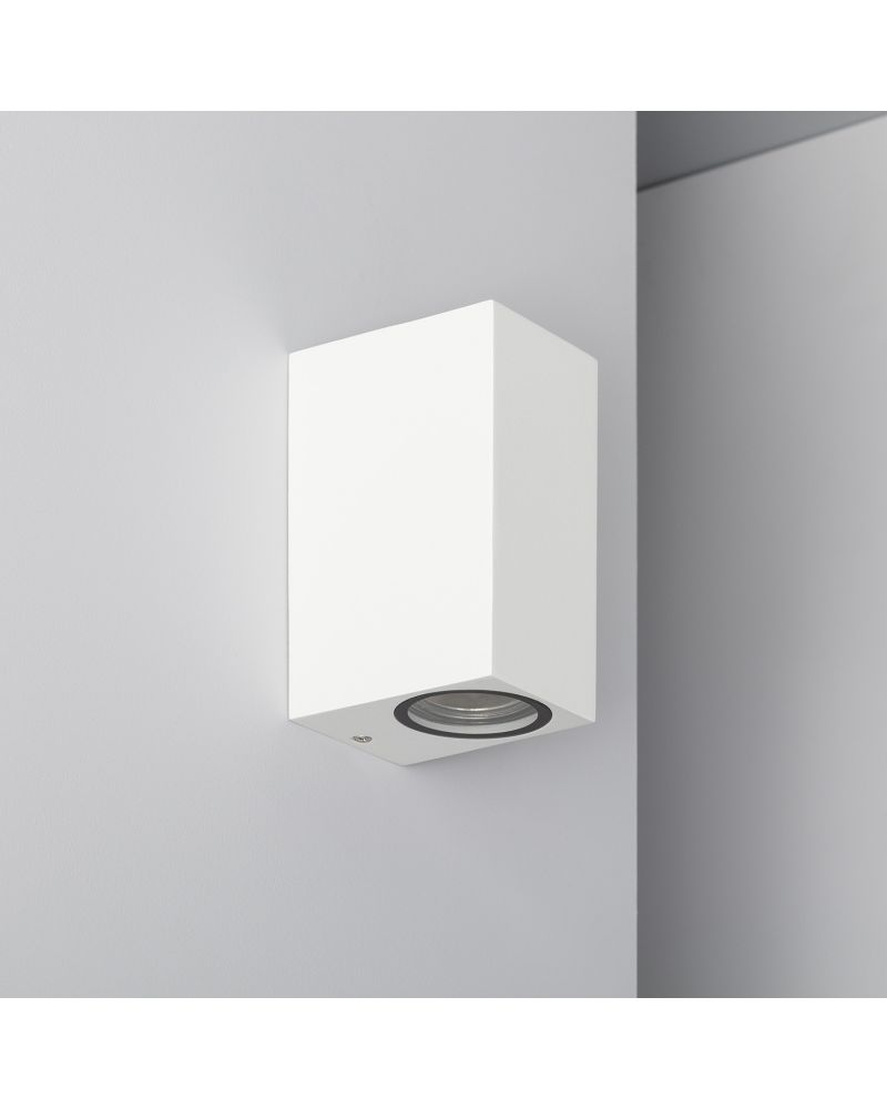Applique Murale Extérieure Aluminium Miseno Blanche Éclairage Double Face