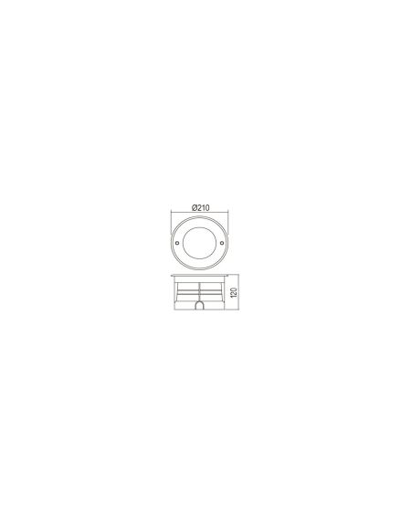 Spot LED Extérieur 12W Inox Encastrable au Sol