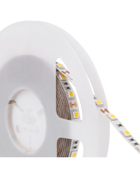Ruban LED 12V DC 60LED/m 5m IP20 Largeur 10mm Coupe tous les 5cm