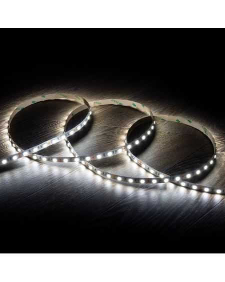 Ruban LED 12V DC 60LED/m 5m IP20 Largeur 10mm Coupe tous les 5cm