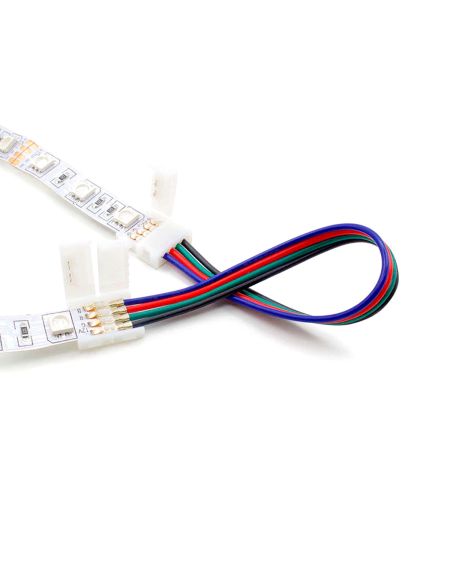 Câble Double Connecteur Rapide Ruban LED 12/24V DC RGB 10mm