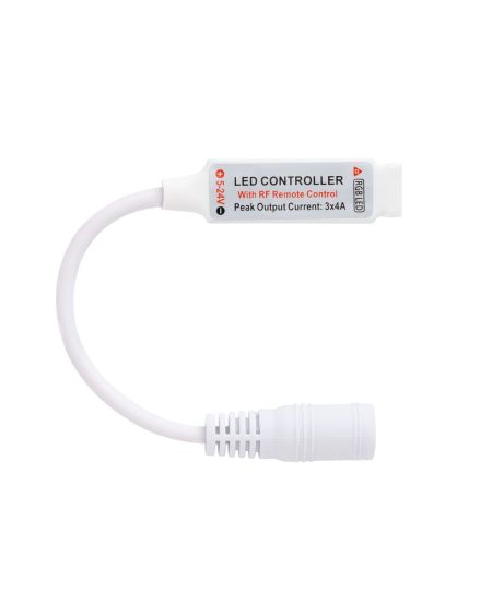 Mini Contrôleur Variateur Ruban LED 12/24V DC RGB avec Télécommande RF