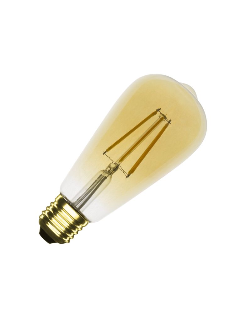 Ampoule LED Filament E27 5,5W 500 lm ST64 Dimmable Gold Ampoule LED Filament E27 5,5W 500 lm ST64 Dimmable Gold