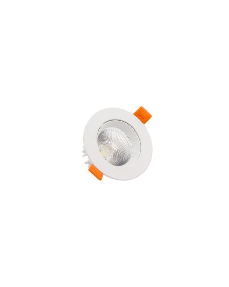 Spot LED Downlight COB Orientable Rond 9W Blanc Coupe Ø 90mm No Flicker