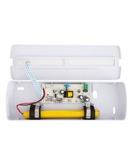 Balise de Secours LED Encastrable/En saillie 200lm Éclairage Permanent/Non Permanent coupe 246x84 mm