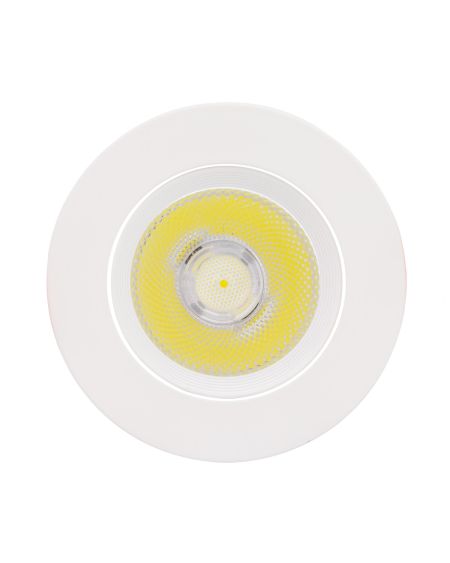 Spot LED Downlight COB Orientable Rond 15W Blanc Coupe Ø 113mm No Flicker