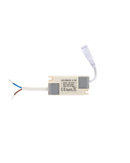 Spot LED Downlight COB Orientable Rond 7W Argenté Coupe Ø 70mm No Flicker