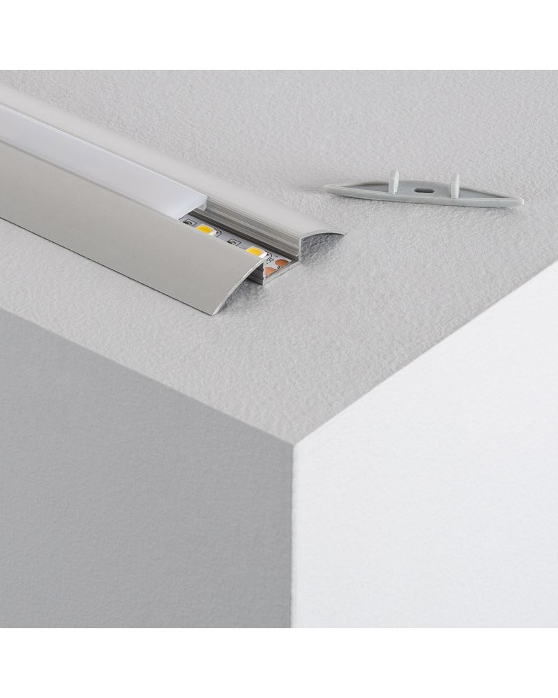 Profilé Aluminium en Saillie Semi-Circulaire 1m pour Rubans LED jusqu'à 12mm Profilé Aluminium en Saillie Semi-Circulaire 1m pour Rubans LED jusqu'à 12mm