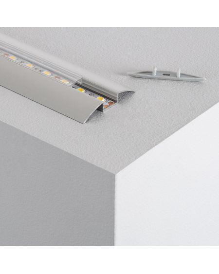 Profilé Aluminium en Saillie Semi-Circulaire 1m pour Rubans LED jusqu'à 12mm