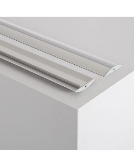 Profilé Aluminium en Saillie Semi-Circulaire 1m pour Rubans LED jusqu'à 12mm