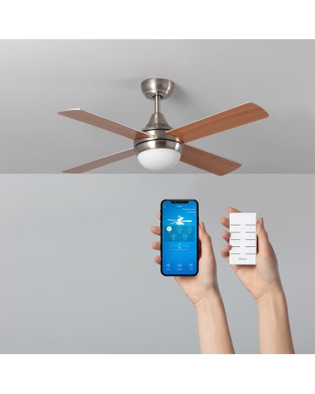 Ventilateur de Plafond Navy Niquel 110cm WiFi